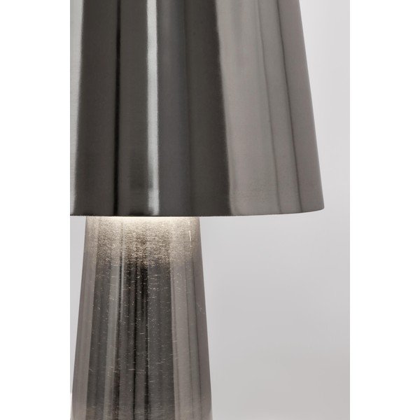 Ezüstszínű fém LED asztali lámpa fém búrával (magasság 51 cm) Turner – Bizzotto-image-3