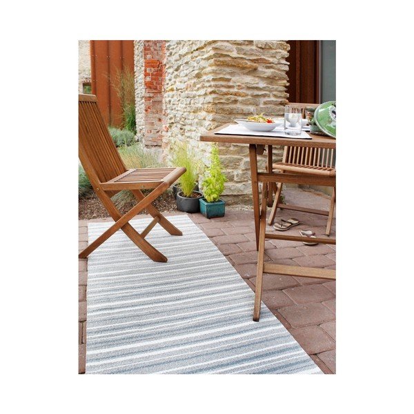 Hullo szürke-fehér kültéri futószőnyeg, 70 x 300 cm - Narma-image-2