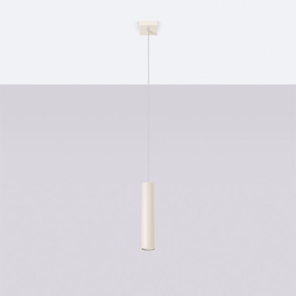 Krémszínű függőlámpa ø 8 cm Castro – Sollux-image-4