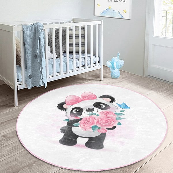 Fehér gyerek szőnyeg ø 100 cm Comfort – Mila Home-image-2