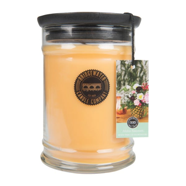 Aloha Summer gyümölcs illatú gyertya üveg tartóban, égési idő 140-160 óra - Bridgewater Candle Company