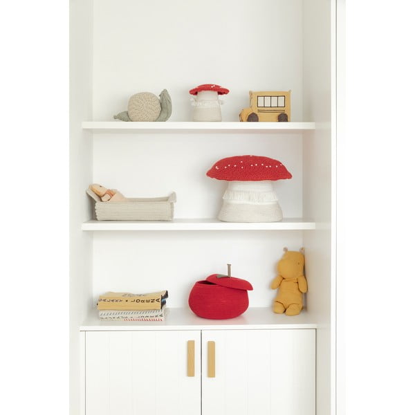 Piros-krémszínű textil játéktároló kosár ø 38x33 cm Big Mushroom – Lorena Canals-image-2