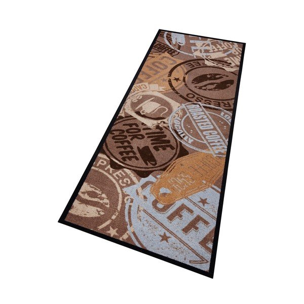 Coffee Stamp barna futószőnyeg, 50 x 150 cm - Zala Living-image-1