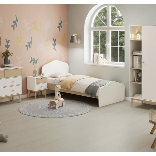 Fehér gyerek éjjeliszekrény Estefania – Marckeric-image-1