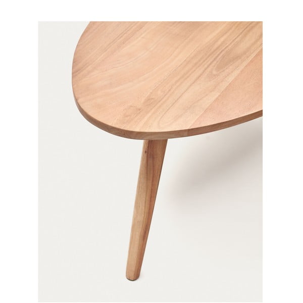 Natúr színű akácfa dohányzóasztal 60x110 cm Eluana – Kave Home-image-3