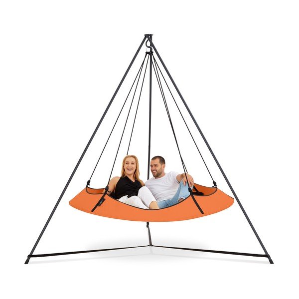 Narancssárga kerti hinta állvánnyal - Hangout Pod-image-2