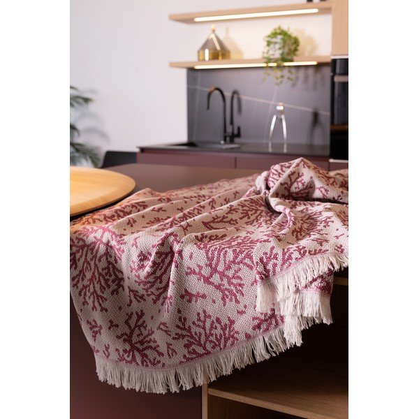 Summer Coral rózsaszín pléd, 140 x 180 cm - Euromant-image-1
