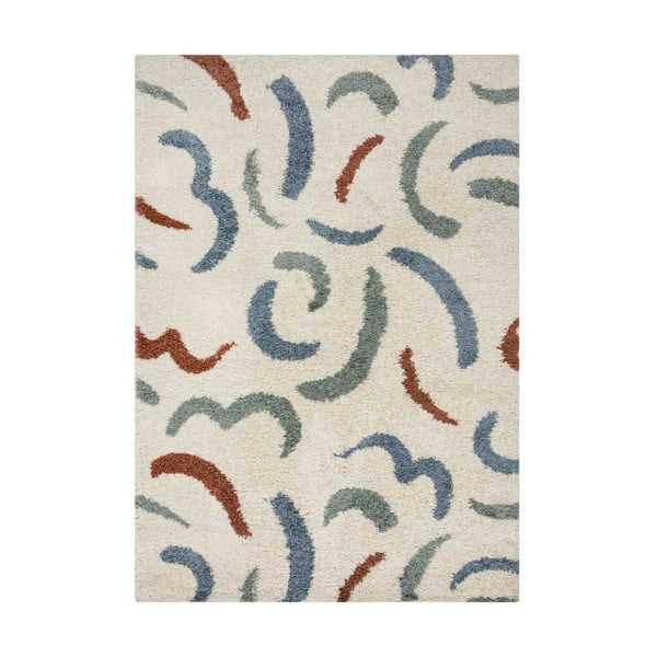 Krémszínű szőnyeg 120x170 cm Squiggle – Flair Rugs