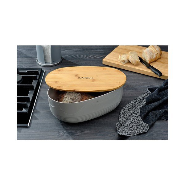 Namur világosszürke kenyértartó, 37,5 x 23 cm - Kela-image-1