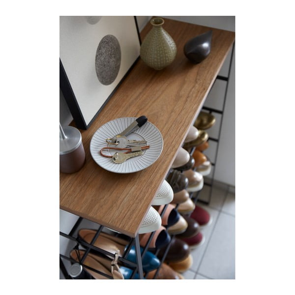 Fekete fém cipőtartó Tower – YAMAZAKI-image-3