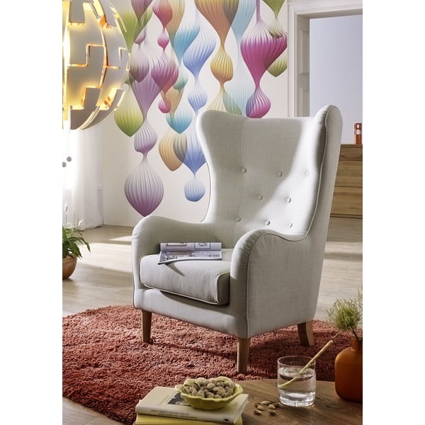 Miriam Linen szürke füles fotel - Max Winzer-image-1