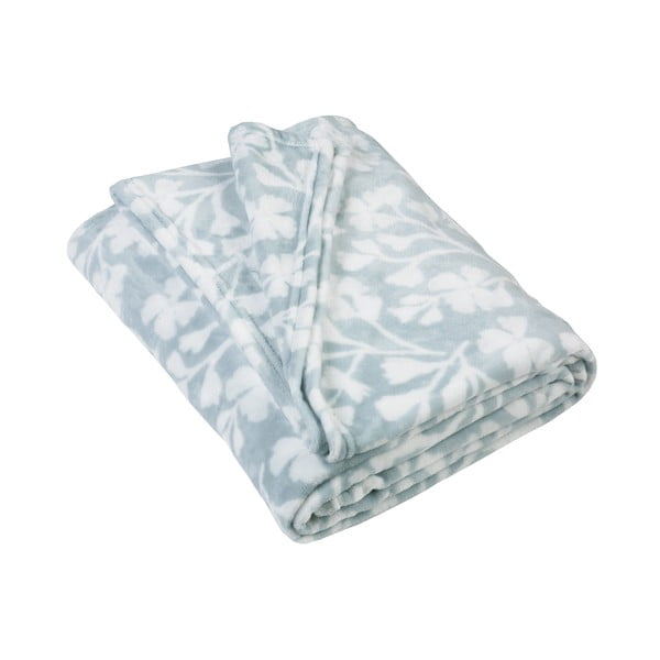 Kék fleece takaró 200x240 cm Brooke Floral – Catherine Lansfield