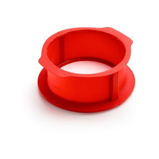 Szétnyitható piros szilikon tortasütő forma, ⌀ 18 cm - Lékué