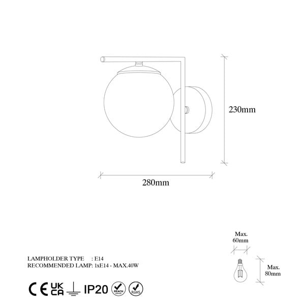Aranyszínű fali lámpa ø 15 cm Antique – Opviq lights-image-4