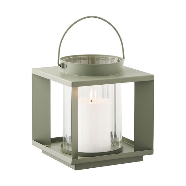 Fém-üveg lámpás (magasság 20,5 cm) Lohals – House Nordic