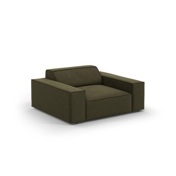 Zöld bársony fotel Jodie – Micadoni Home-image-4