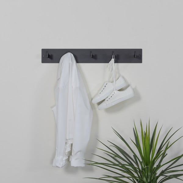 Fekete fém fali fogas 70 cm Leatherman – Spinder Design-image-2