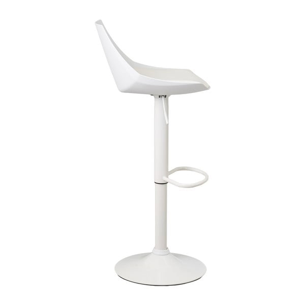 Fehér bőr utánzat állítható magasságú bárszék szett 2 db-os (ülésmagasság 56,5 cm) – Casa Selección-image-1