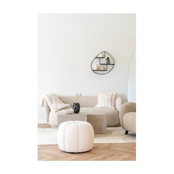 Krémszínű műszőrme takaró 130x180 cm Galena – House Nordic-image-1