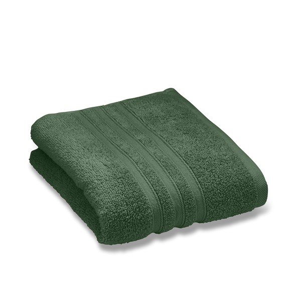 Sötétzöld frottír pamut fürdőlepedő 70x120 cm Zero Twist – Catherine Lansfield