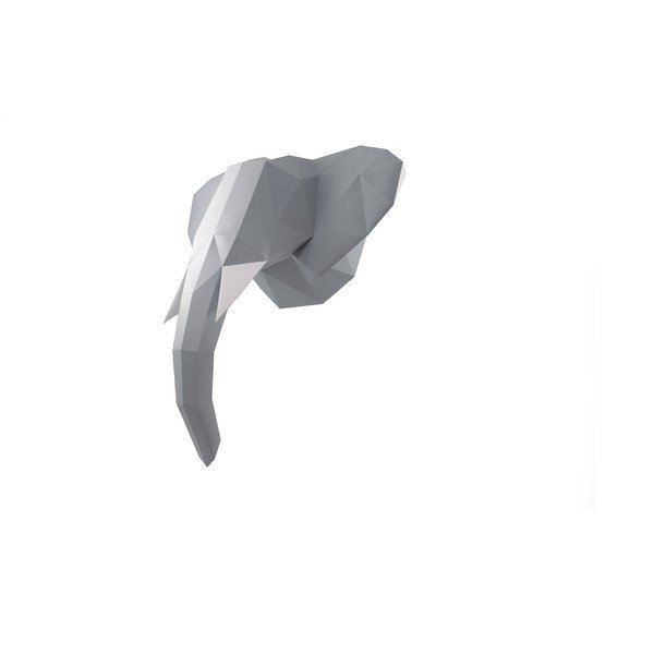 Elefánt szürke kreatív hajtogatható papírfigura - Papertime-image-2
