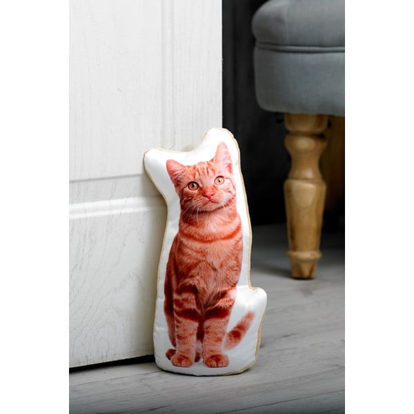Vörös cica ajtótámasz - Adorable Cushions