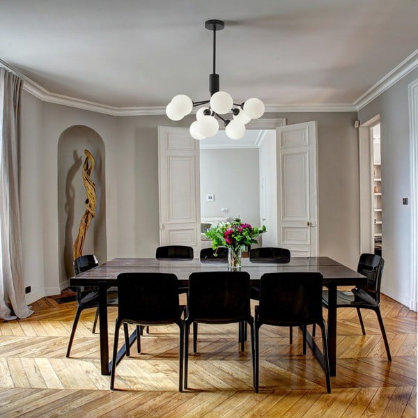 Musa fekete-fehér függőlámpa, magasság 102 cm - SULION-image-1