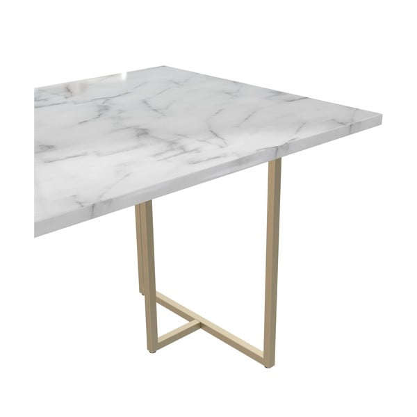 Étkezőasztal márvány dekorral 90x160 cm Astor – CosmoLiving by Cosmopolitan-image-4