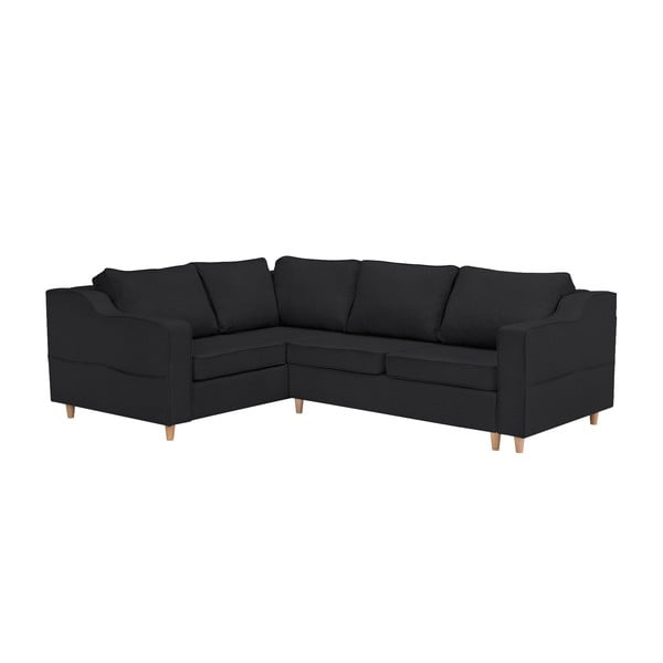 Jonquille sötétszürke négyszemélyes kinyitható kanapé, bal oldali kivitel - Mazzini Sofas