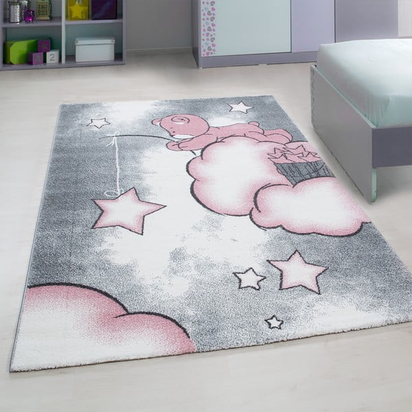 Rózsaszín-szürke gyerek szőnyeg 120x170 cm Kids – Ayyildiz Carpets-image-1