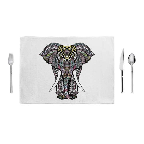 Tropical Elephant tányéralátét, 35 x 49 cm - Home de Bleu