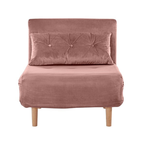 Rózsaszín bársony fotel Magalli - Støraa