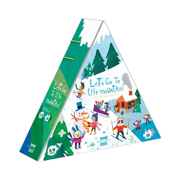Hegyek télen-nyáron kétoldalas puzzle - Londji-image-2