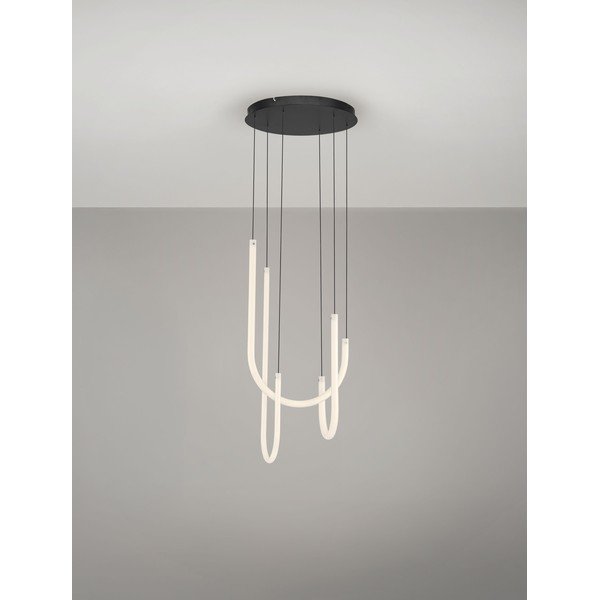 Fehér-matt fekete acél LED dimmelhető függőlámpa akrilüveg búrával ø 41 cm Topaz – Nova Luce-image-4