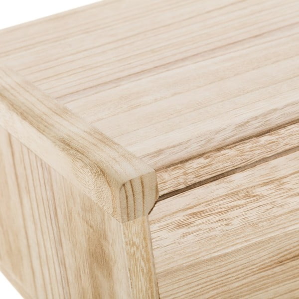 Natúr színű egzotikus fa éjjeliszekrény Natural Way – Casa Selección-image-1