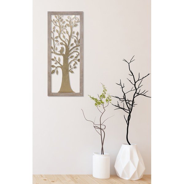 Tree aranyszínű fali dekoráció, 40 x 100 cm - Mauro Ferretti-image-1