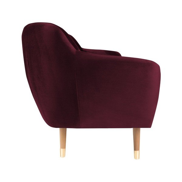 Benito borvörös bársony kanapé, 188 cm - Mazzini Sofas-image-3