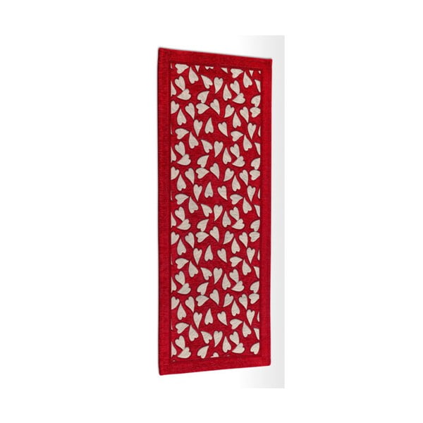 Corazon Rosso piros fokozottan ellenálló konyhai szőnyeg, 55 x 190 cm - Webtappeti