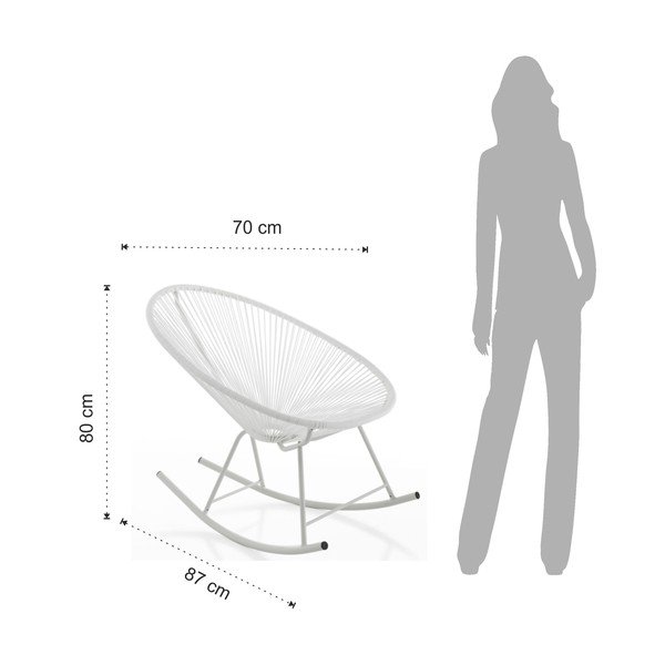 Numana fehér kültéri hintaszék - Tomasucci-image-3