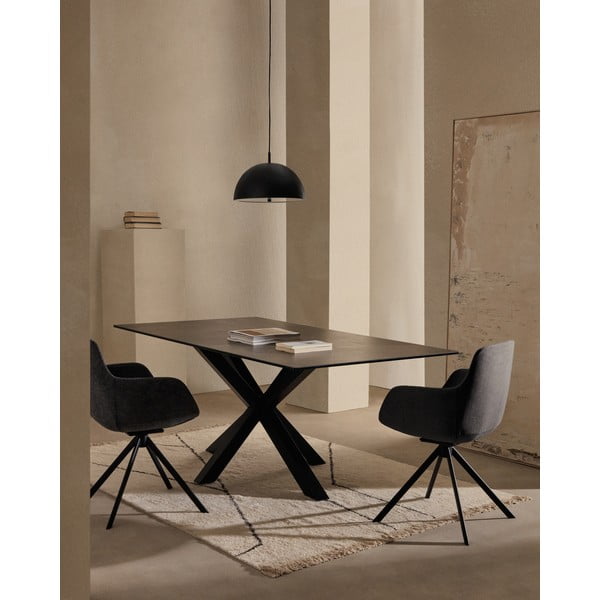 Fekete függőlámpa fém búrával ø 39,5 cm Catlar – Kave Home-image-2