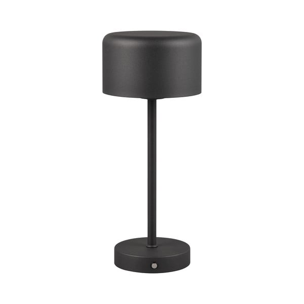 Matt fekete LED szabályozható asztali lámpa (magasság 30 cm) Jeff – Trio