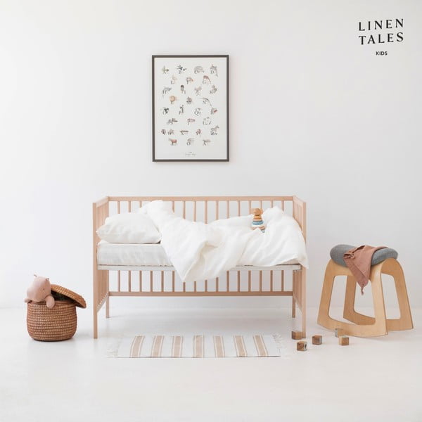 Egyszemélyes len gyerek ágyneműhuzat 140x200 cm – Linen Tales-image-2