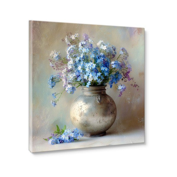 Nyomtatott vászon kép 32x32 cm Forget-me-not – Styler-image-4