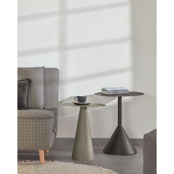 Fém kerek tárolóasztal ø 40 cm Shirel – Kave Home-image-1