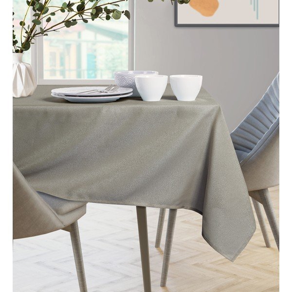 Empire Cappuccino Round szürkésbarna kerek asztalterítő, ⌀ 140 cm - AmeliaHome-image-3