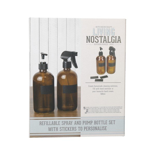 Living Nostalgia 2 db-os palack készlet tisztítószerekhez - Kitchen Craft-image-3