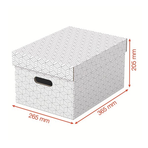 3 db fehér tárolódoboz, 26,5 x 36,5 cm - Esselte Home-image-2