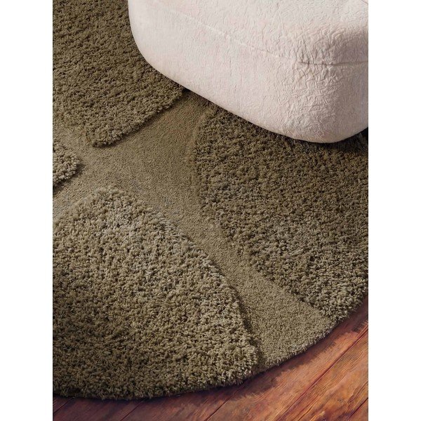 Khaki kézi szövésű kerek szőnyeg ø 160 cm Lambeth Jasper – Ted Baker-image-3