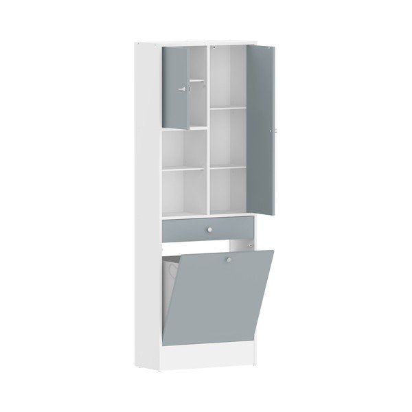 Fehér-szürke fürdőszoba szekrény 63x181 cm Combi – TemaHome-image-3