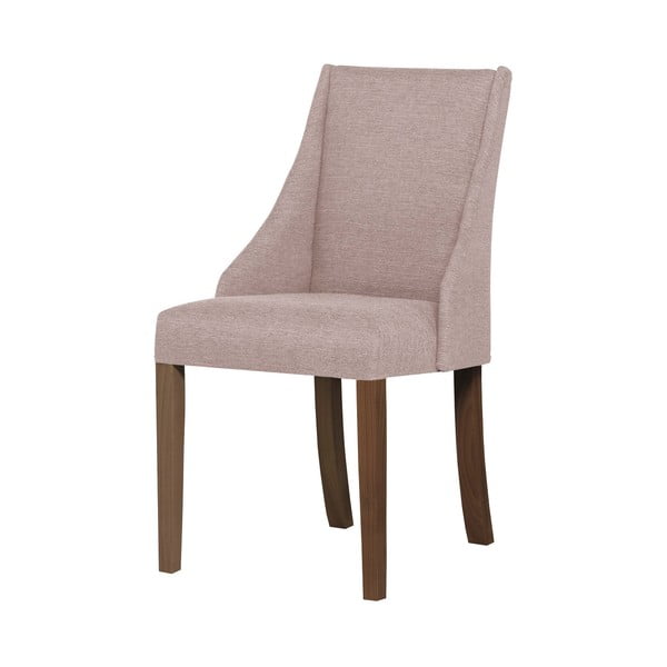 Absolu világos rózsaszín bükkfa szék, sötétbarna lábakkal - Ted Lapidus Maison